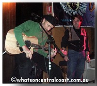 Doctor Goodvibes' Edu Valk and Christian Marsh at Brackets and jam, August 19 2005. What's On Image